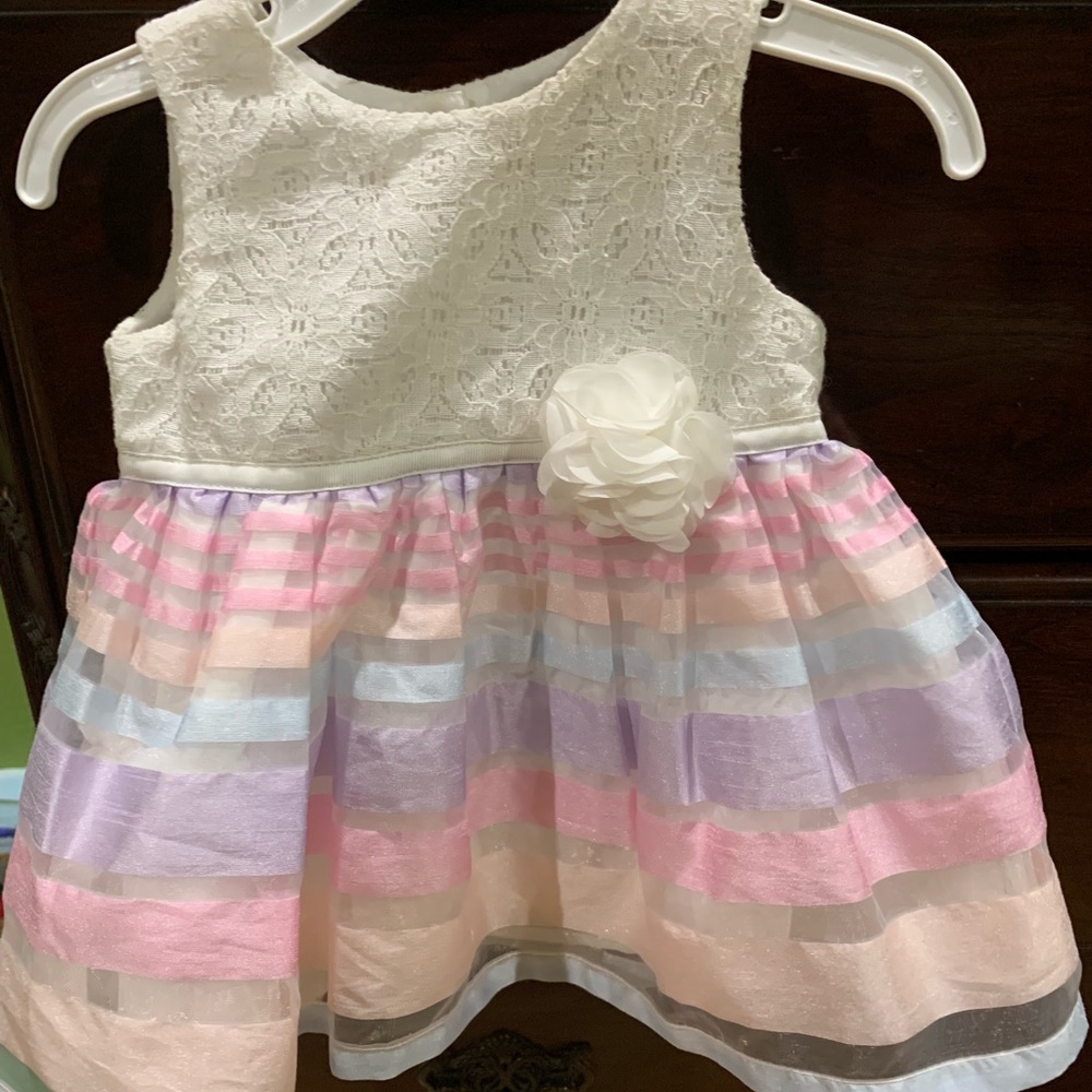 White pastel dress